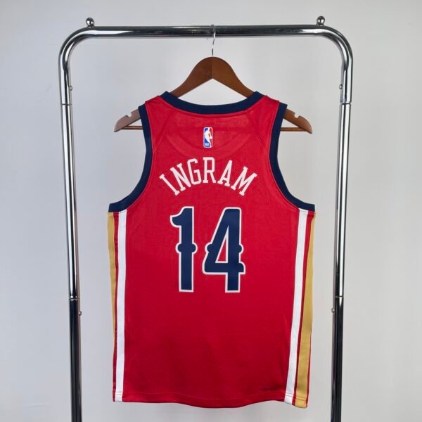 Pelicans No. 14 Brandon Ingram Red
