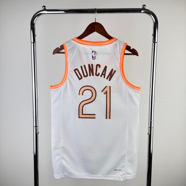Spurs No. 21 Tim Duncan White